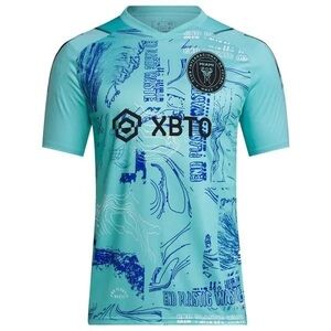 Kids Aqua Blue Soccer Jersey